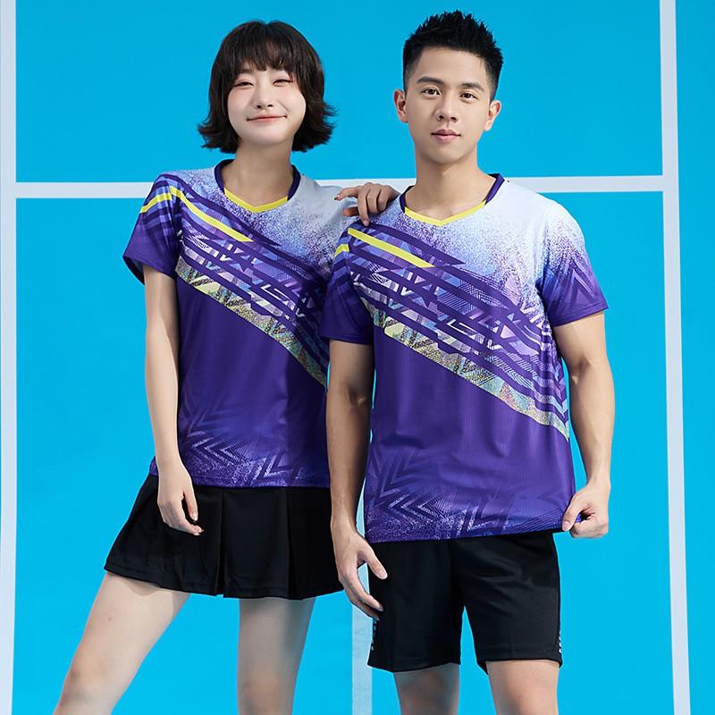 Men Women Badminton Set Quick Dry Breathable Sport Shirt Shorts Team Uniform Professional Competition Wear