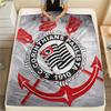 Фланелевое одеяло с принтом Corinthians Paulista, Высококачественное, Удобное для всех сезонов, Декор для дома, Тепло и уют