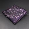 High Quality Men Handkerchief Red Blue Rose Floral Constellation Designed Wave Lines 26cm Width Tuxedo Suit Shirt Pocket Square
