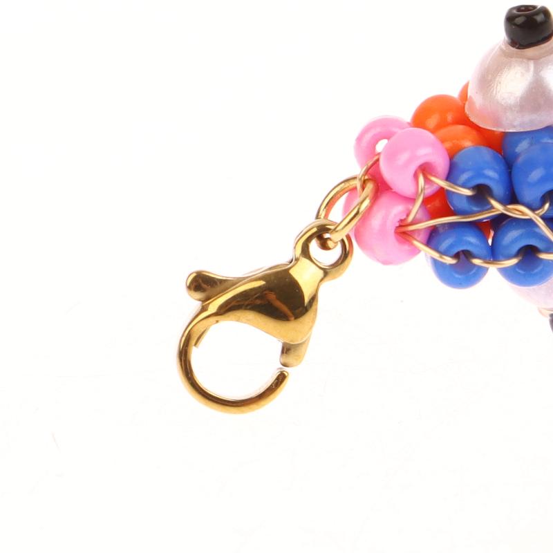 1 шт. Красочная бусина Маленькая рыбка Подвеска Брелок Чехол для телефона Шармы для сумки Аксессуары для рюкзака Подвеска для сумки