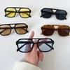 Big Frame Square Sunglasses UV400 Retro Eyewear Lightweight Pilot Sun Glasses  Outdoor