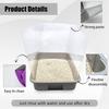 3PCS Cat Litter Box Pee Shields,Transparent Easy Clean Splash Guard for Open Top Litter Pan 14.5×11.5in- Litter Box Not Included(3PC)