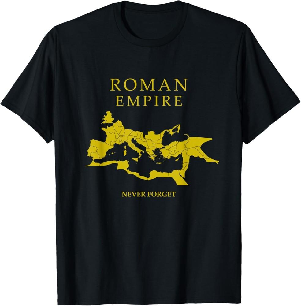 NEW LIMITED Roman Empire Map Never Forget SPQR Rome TShirt Unisex T-Shirt