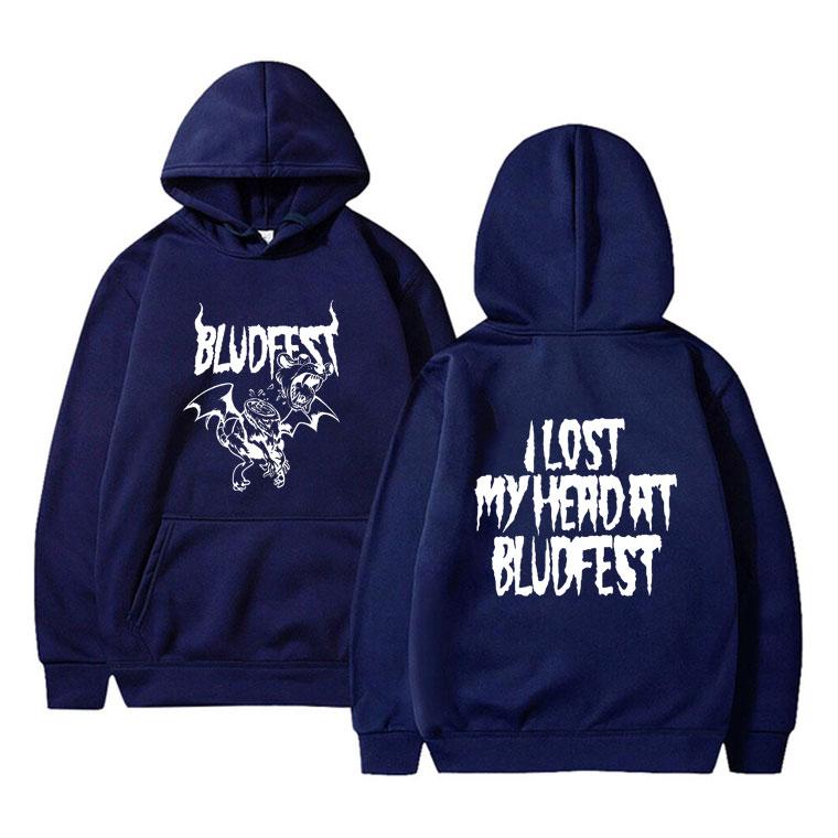 Певец Yungblud Bludfest 2025 Мерч Худи Мужчины Женщины Мода Рок Худи Свитшот Унисекс Повседневный Флис Хлопок Оверсайз Худи