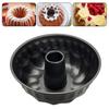 9.5 Inch Non-Stick Cake Pan Fluted Tube Round Baking Pan for Pound Cakes Cheesecakes Jellies Gelatins Heavy Duty Bakeware with Easy-Release Coating