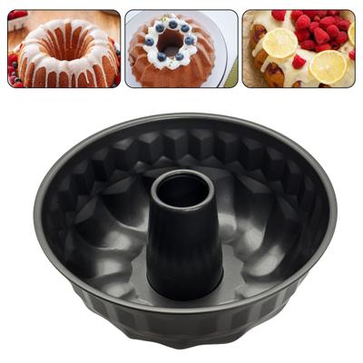 9,5-дюймовая форма для выпечки с антипригарным покрытием, рифленая круглая форма для выпечки фунтовых кексов, чизкейков, желе, желатина, прочная форма для выпечки с легкосъемным покрытием