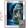 Cross Stitch Kit DIY Diamond Embroidery Girl In Hourglass Bottle Diamond Painting Home Decor