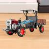 Винтажная модель трактора из сплава со звуковым светом, подвижная задняя каретка, литая под давлением ферма, грузовик, автомобиль, игрушка, украшение для рабочего стола, подарок для малышей, мальчиков и девочек