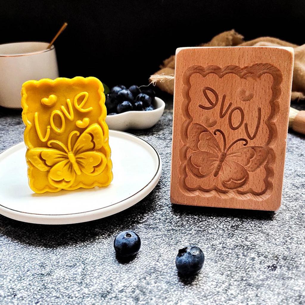 3d Baking Mold, Biscuit Die-cutting Machine Cone Plant Model Biscuit Wooden Kitchen DIY