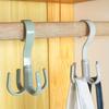 360-degree Rotating Hook, Four-claw Multi-functional Wardrobe Bag Hook, Four-claw Tie Hook, Belt Storage Hanger
