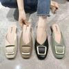 Slippers Women Wear Half a Bag of Shoes Clothing Store Fitting Shoes Soft Sole Fashion Versatile Lazy Shoes One Pedal Slippers Women