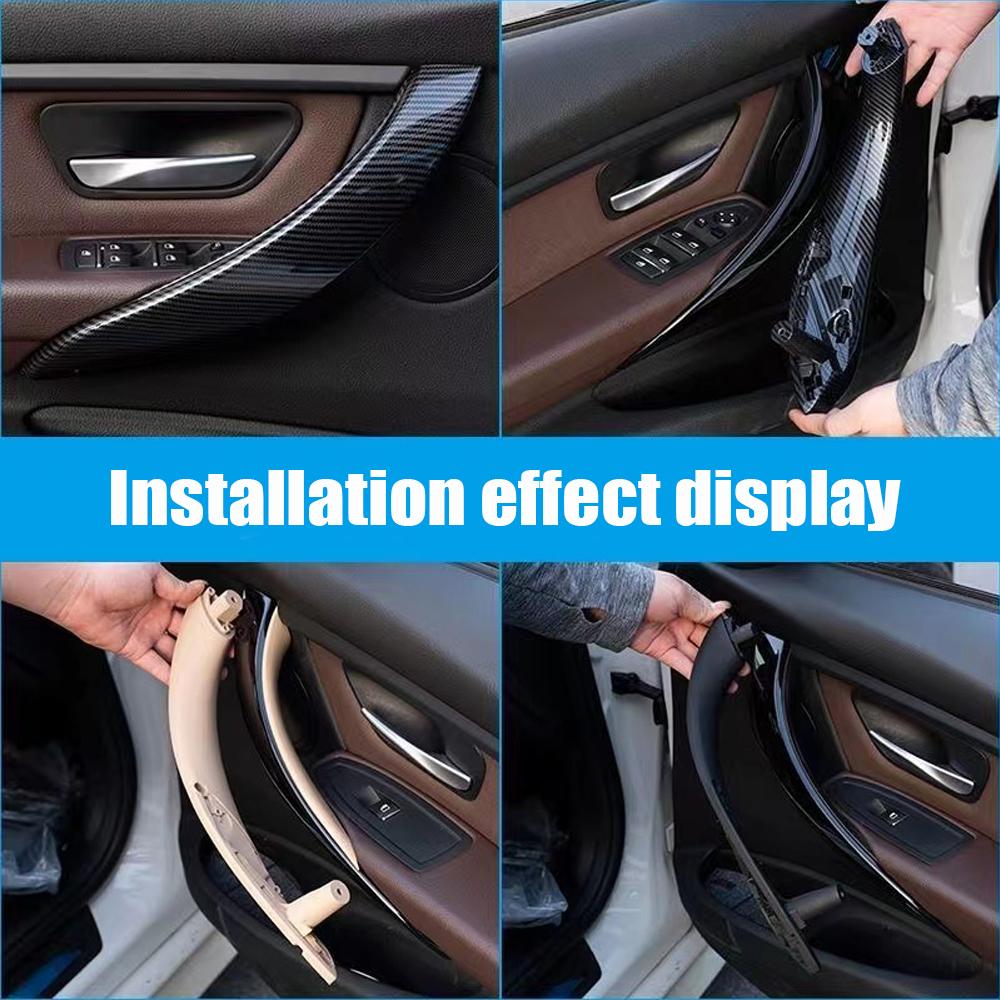 Высокое качество Для BMW F30 F80 F31 F32 F34 F35 Черный Передний Задний Левый/Правый Отделка Двери Ручка-Панель Ручка Внутренняя Дверь