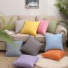 Thick Linen Fabric Throw Pillow Living Room Cushion Sofa Cover Bedside Back Pillow Car Lumbar Pillow Cover Office Back Cover