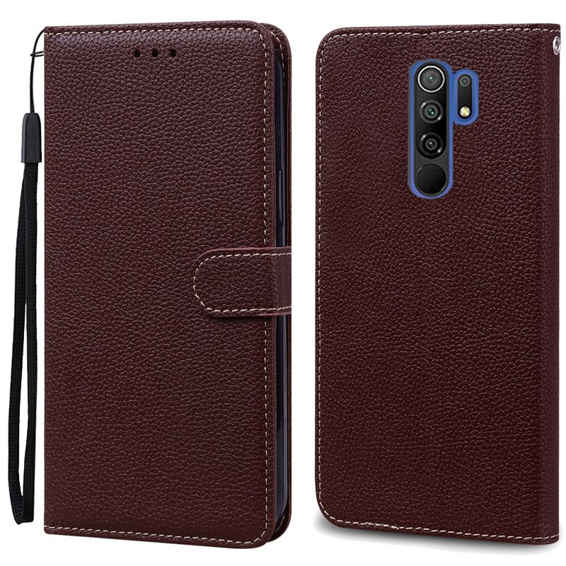 For Redmi 9 Case Soft Silicone Wallet Cover Phone Case For Xiaomi Redmi 9 Case Redmi9 Leather Flip Case Coque Fundas Shell