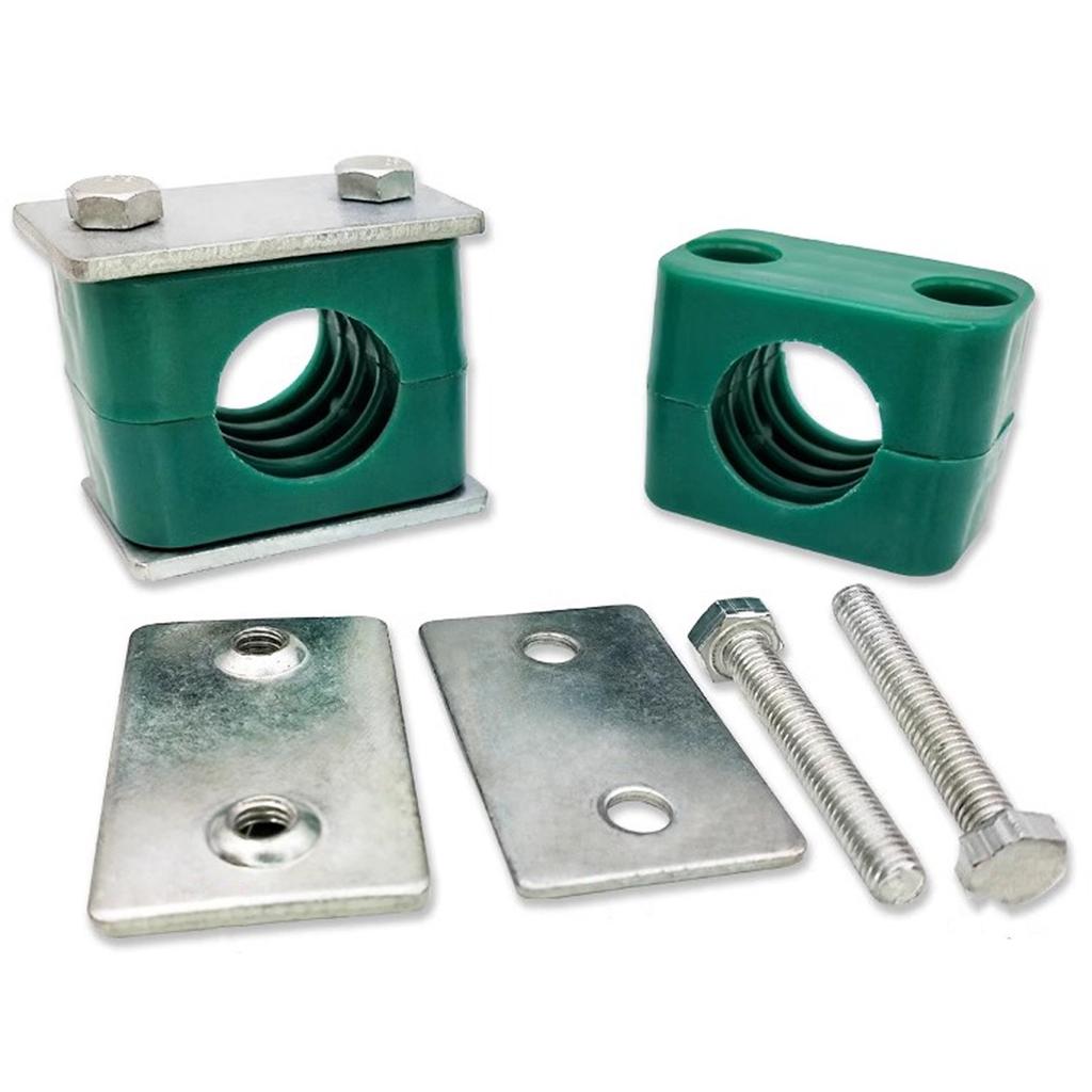 1pcs 6.4-44.5mm Diameter Pipe Bolted Plastic Clip Single Hole Standard Hydraulic Pipe Clamp Tube Fastener Assortment Kit Durable