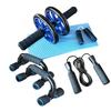 5-Piece Fitness Set: Ab Wheel & Push-Up Bars for Comprehensive Core Training