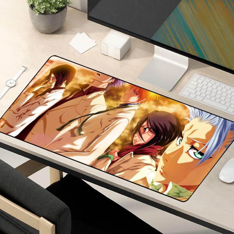 Anime Mouse Pad Bleach Kurosaki Ichigo Desk Mat Office Gaming Non-slip Rubber Mousepad
