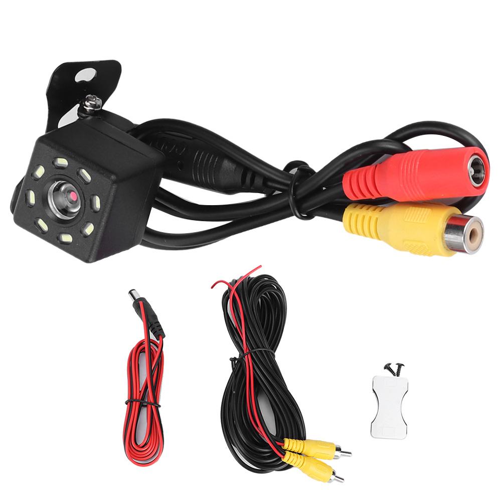 Car Rear View Camera IP68 Waterproof 8 LED Reverse Backup Parking Night Vision Cam