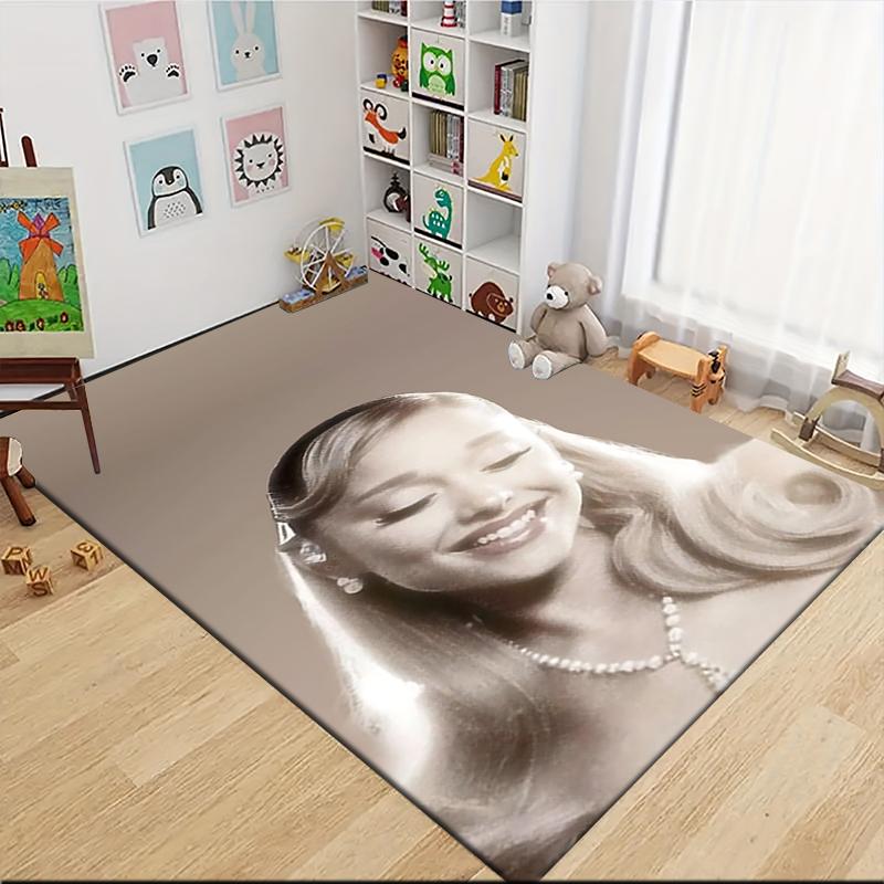 Vintage Glamour Portrait Carpet Rug Soft Washable Antislip Home Living Room Sofa Mats Personalized Christmas Rug