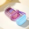 1PC Light Luxury High-end Mini Soap Box Sealed Drain with Lid New Portable Soap Box Travel Soap Box Transparent