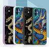 N81 Dragon design art с ремешком, силиконовые чехлы для телефонов с прямыми краями для Xiaomi Poco X5 F6 Redmi Note 13 Pro 12C Realme C55, противоударный чехол Huawei