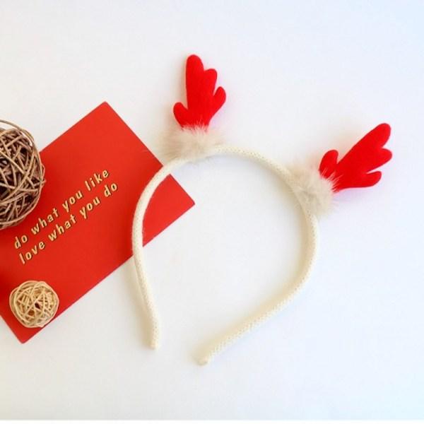 2 Rudolph Christmas Red Headbands