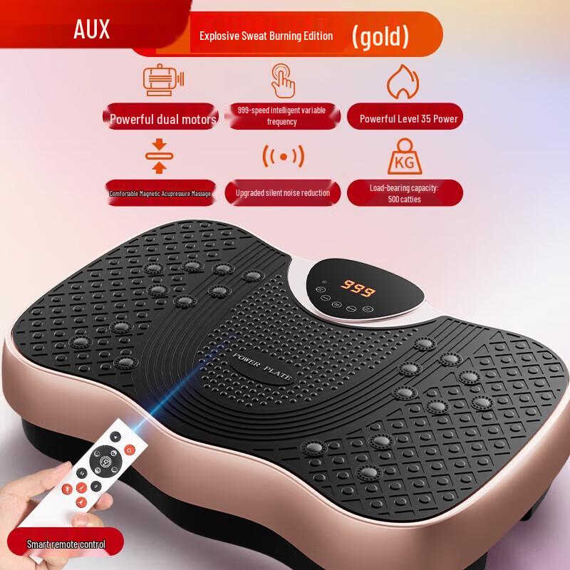 Aukey Smart Vibration Plate Massager with Wireless Remote & LCD Display