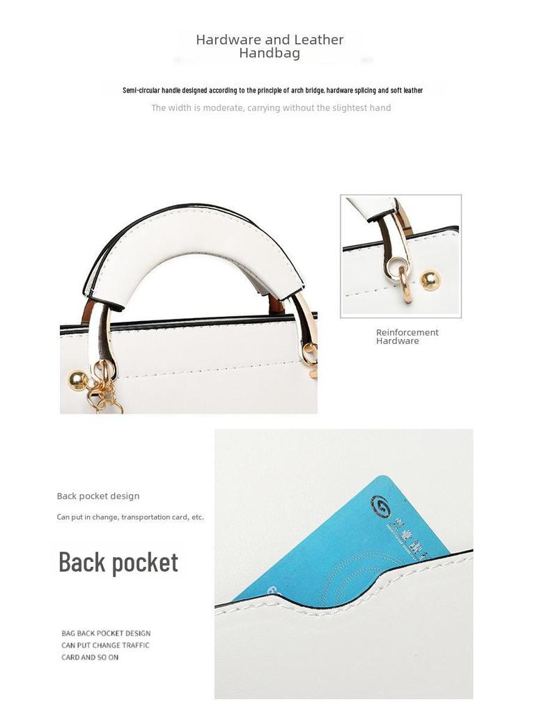 «Универсальная женская сумка через плечо 2023 года: Простая, симпатичная, однотонная сумка-мессенджер.