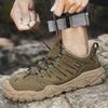 Модная дышащая повседневная сетчатая обувь для мужчин, классическая обувь для путешествий и походов, летние кроссовки для ходьбы на открытом воздухе, противоударный носок, мужские сандалии