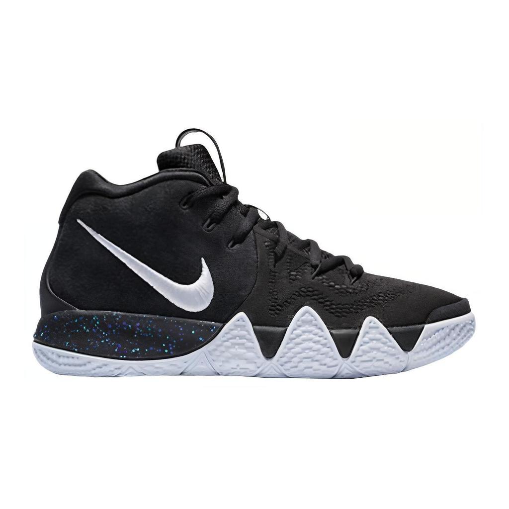 Nike Kyrie 4 Kyrie 4 Высокие Детские Баскетбольные Кроссовки Черно-Белые AA2897-002