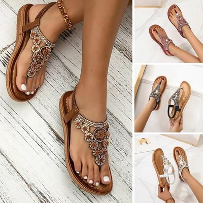 Женские модные повседневные сандалии на плоской подошве большого размера, пляжная обувь, женские сандалии