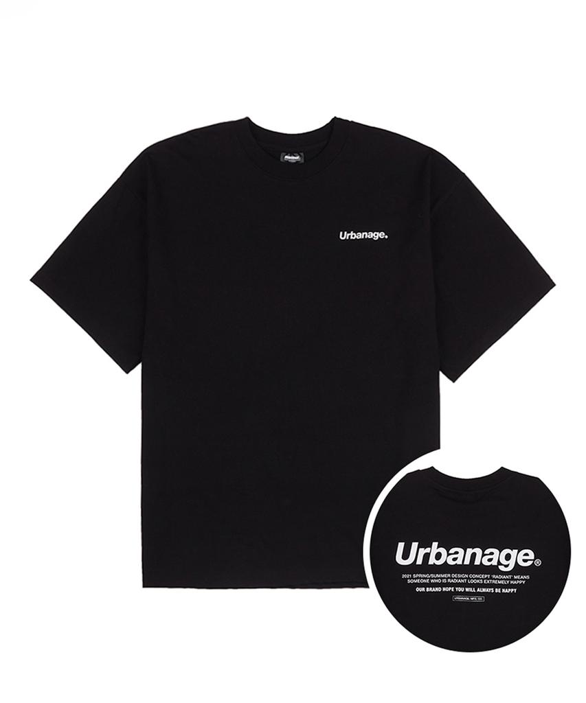 URBANAGE [2Pack] Basic Logo Oversized Short Sleeve (4 Colors)