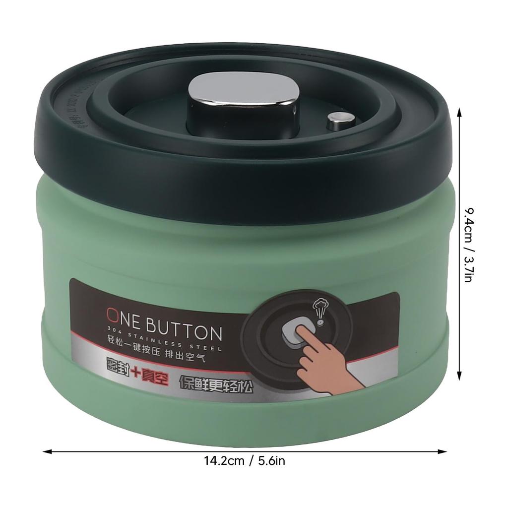 Хранение продуктов Нержавеющая сталь Вакуумная герметизация Кухня Чай Портативный Нажимной тип Герметизация Банки для кофе для Сахарницы, Банка, Бобы, Чай, Мука, Зерновые,