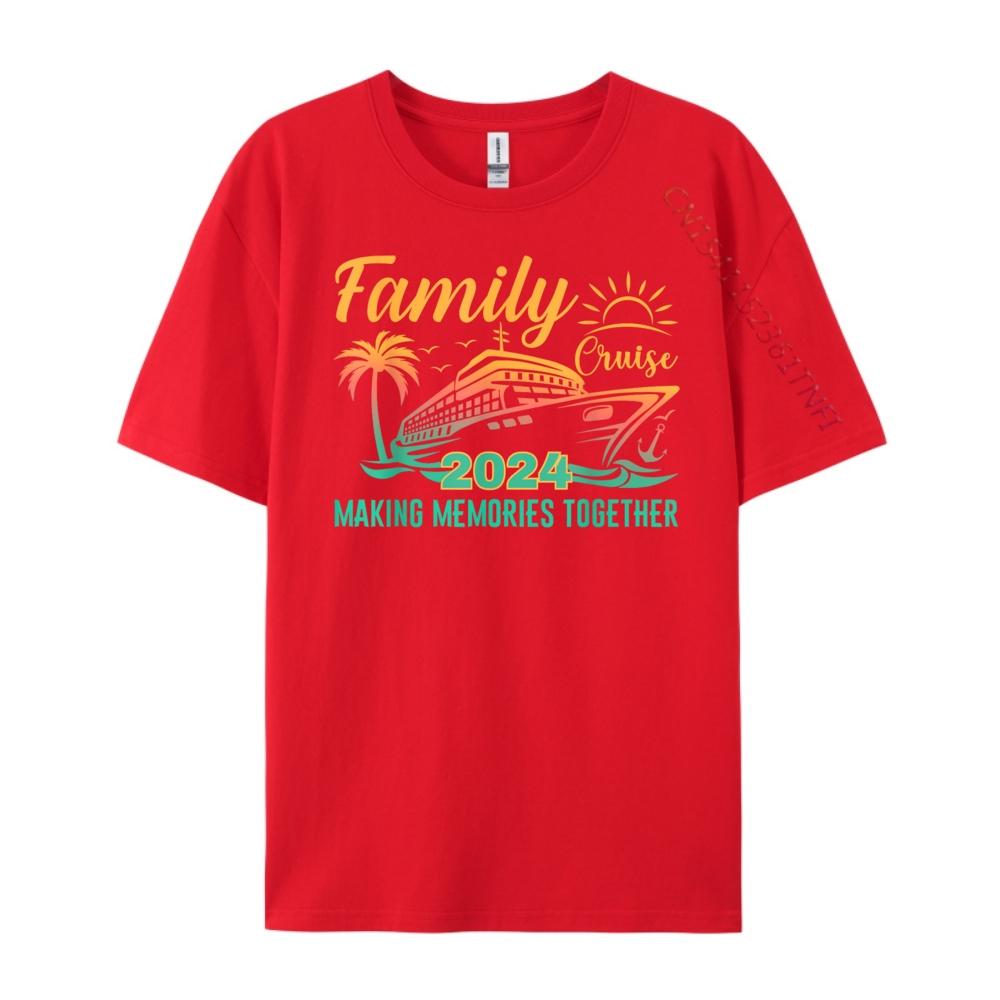 Family Cruise Making Memories Together Vacation Boat Black T Shirt Mens Clothing Game
