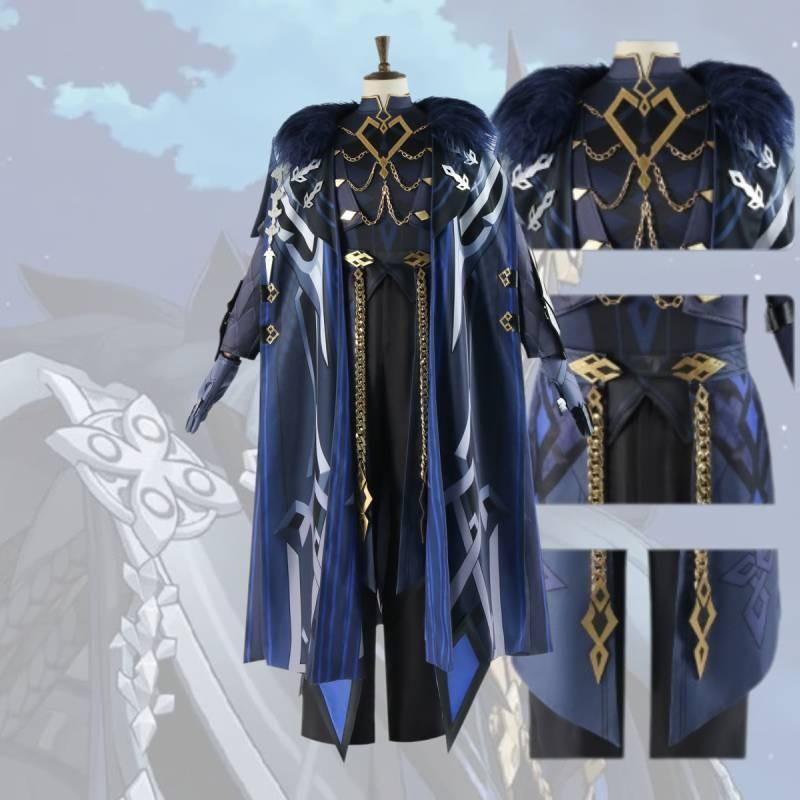 Genshin Косплей Костюм Капитана Капитано Хэллоуин Карнавальный Костюм Костюм