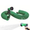 Garden Irrigation Water Gun Coil Garden Hose Spring Recoil Garden Water Hose for Pet Bathing Car Washing Watering