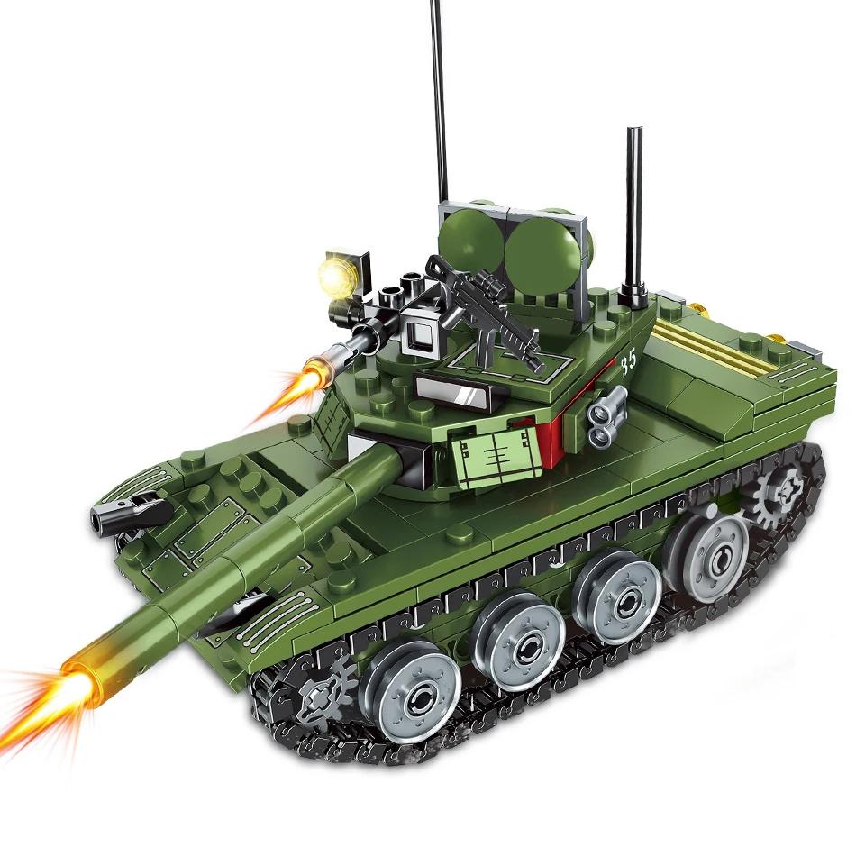 336 шт. Военный основной боевой танк, строительные блоки, фигурки солдат, кирпичи, развивающие игрушки для детей, мальчиков