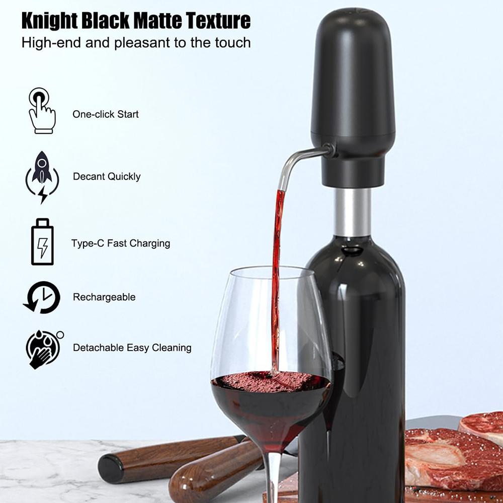 New Electric Wine Pourer With USB Rechargeable Wine Lover Gifts For Women & Men