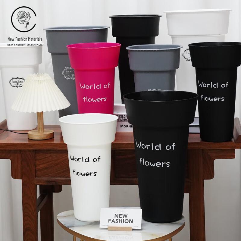 Plastic Flower Vase & Hydration Bucket