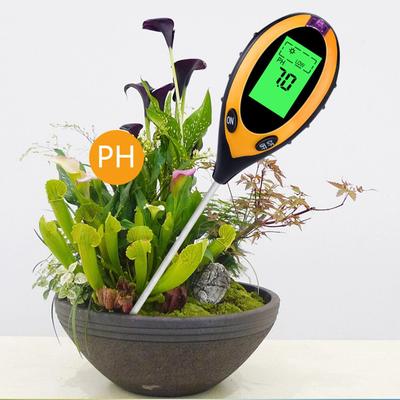 Измеритель pH почвы Измеритель pH влажности почвы Анализ измерения температуры и интенсивности солнечного света Тест кислотности почвы 4 в 1