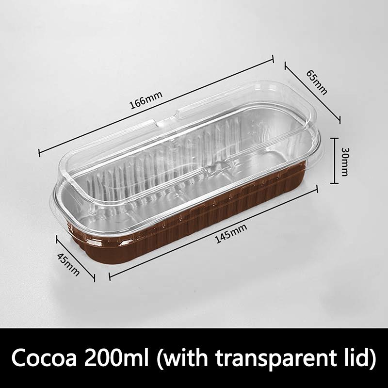 10 шт. Мини-формы для кексов с/без крышек, прямоугольные алюминиевые формы для выпечки, многоразовые мини-контейнеры для хлеба, формы для маффинов