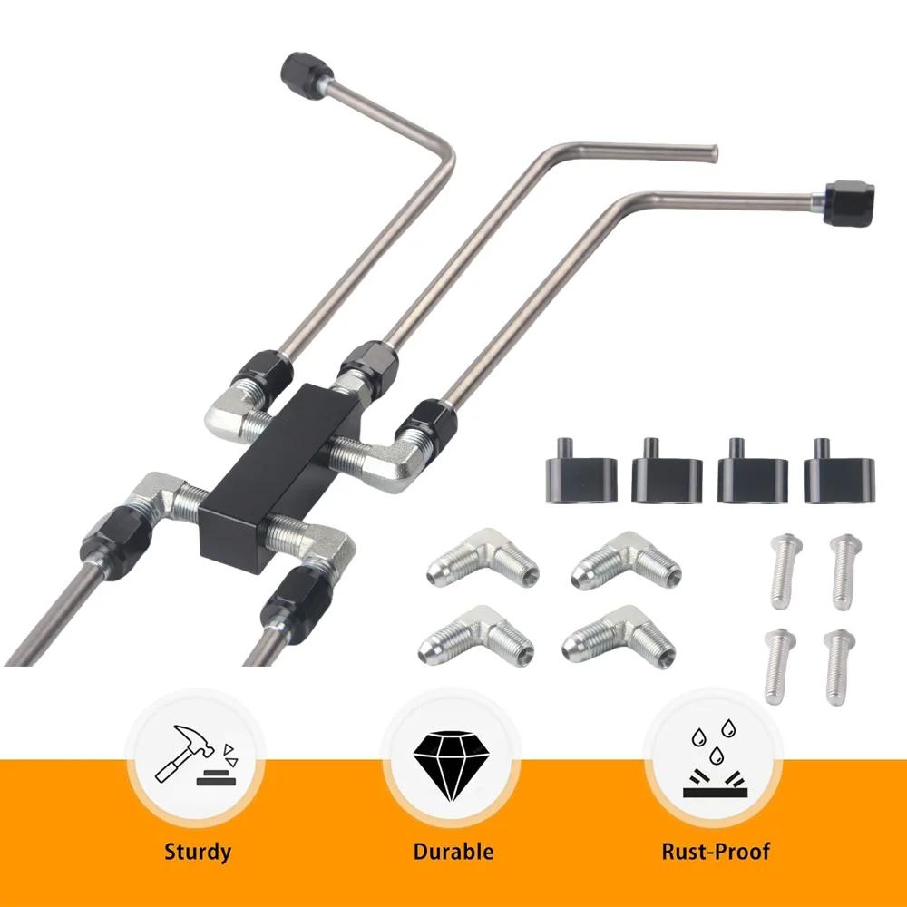 New AN4 LS Stainless Coolant Crossover Steam Vent Kit Compatible with for LS1 LS2, LS3, LS6, LS7, LS9 LSX Engines