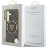 Etui do Samsung Galaxy S25 Guess 4G Glitter MagSafe brązowy