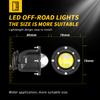 2x Flush Mount LED Work Light Pods 3" Round Driving Spot Fog Lights White/Yellow