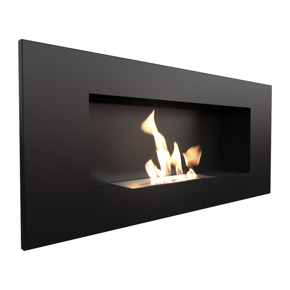 Wall Mounted Bioethanol Fireplace DELTA2 TÜV Set