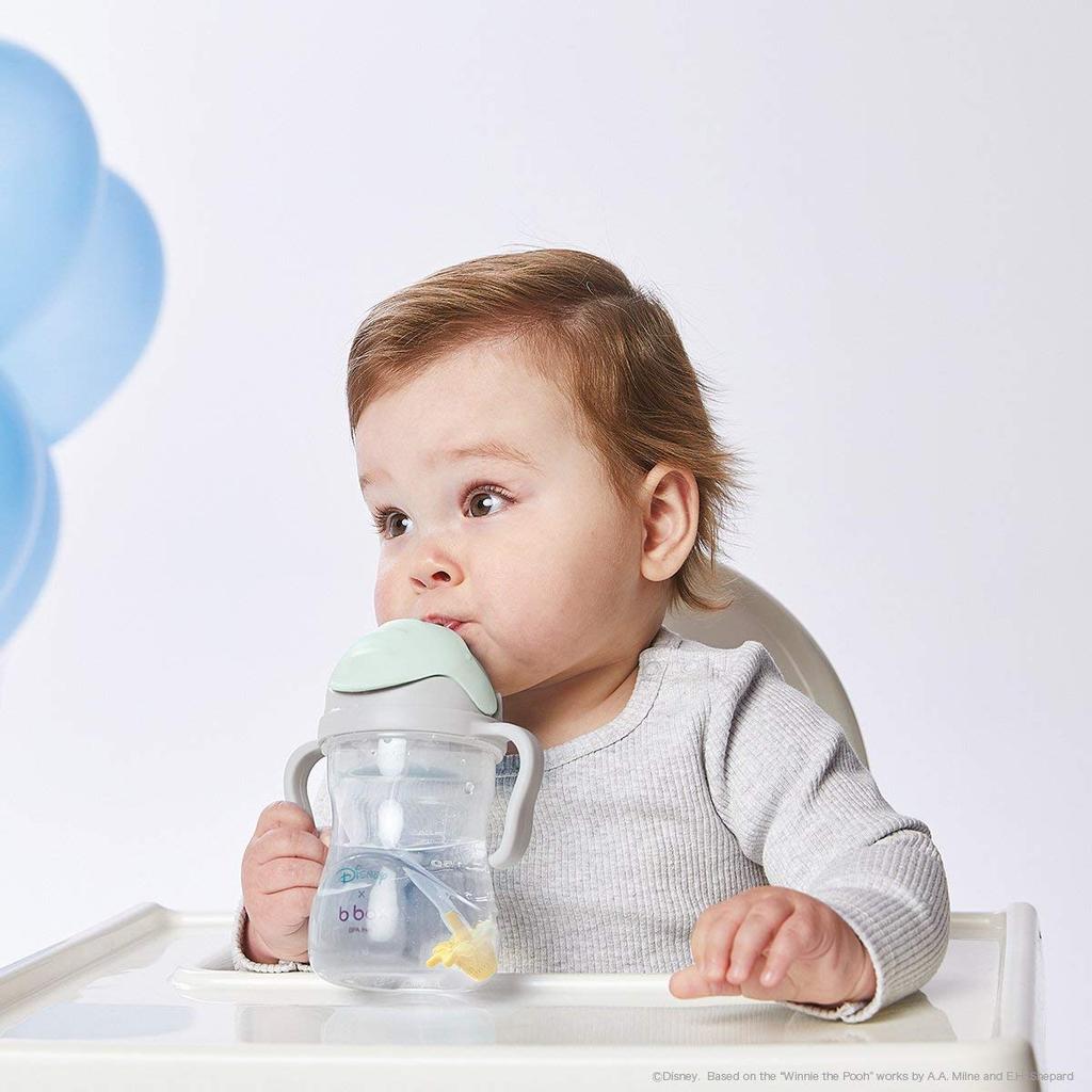 Напиток через соломинку от любого подарка для малыша Sippy the 1 b.box (Б-бокс) Непроливаемая кружка, Угол, [Оригинальный продукт b.box] [Кружка Disney] (Винни-Пух, Чашка)