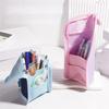 Foldable Pen Case Zippered Pen Pouch Folding Pencil Storage Bag Desk Pen Holder Handle Pen Bag Gift for Student