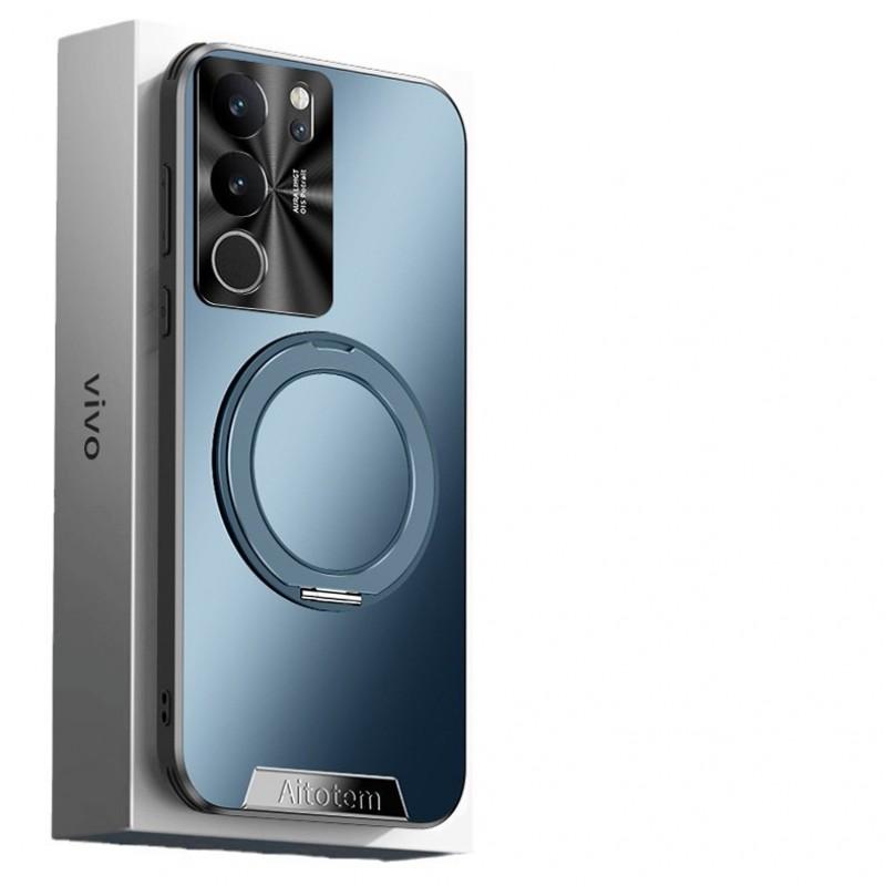 Slim Matte PC Phone Case With 360 Rotating Magnetic Kickstand Vivo S17 Pro S16 Full Coverage Drop Protection