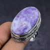 Lepidolite Handmade 925 Sterling Silver Jewelry Ring Size 8 Z5o71