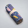 Colorful Cloth Pencil Case Canvas Pencil Bag Makeup Wrap Holder  Student School Supplies